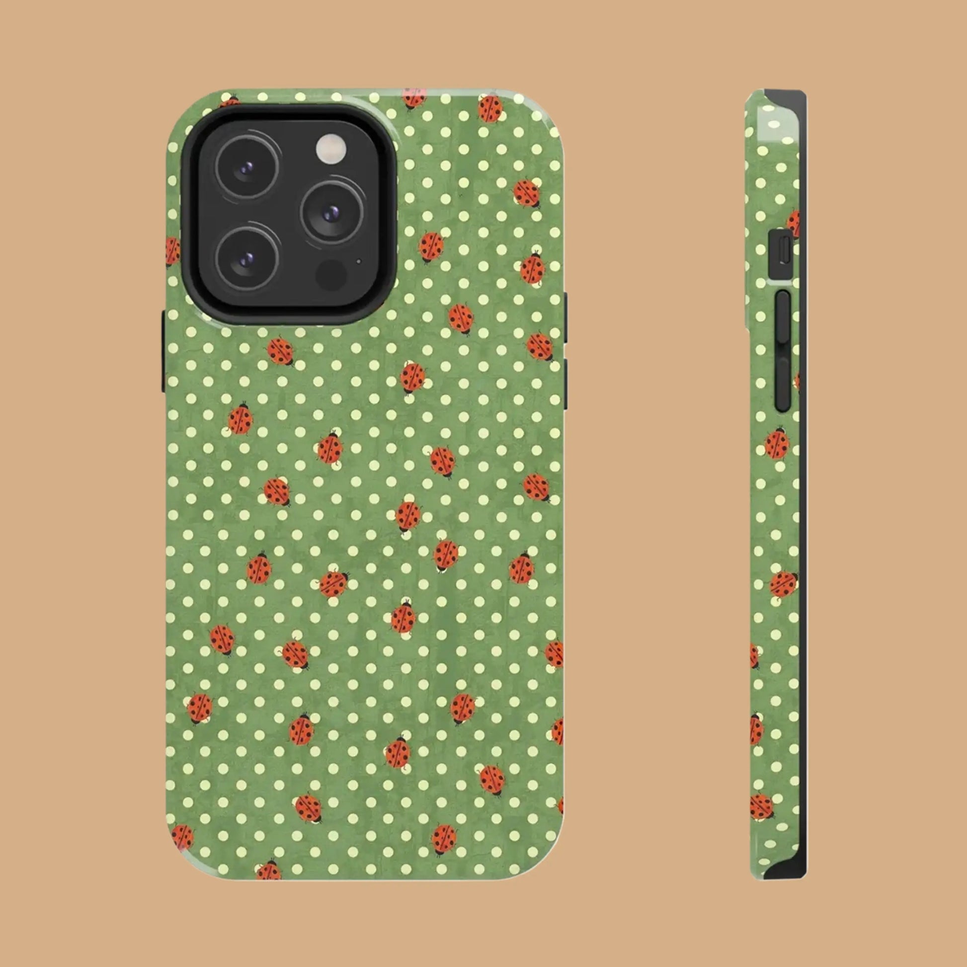 LADYBUG POLKA DOT GREEN PHONE CASE mimocase