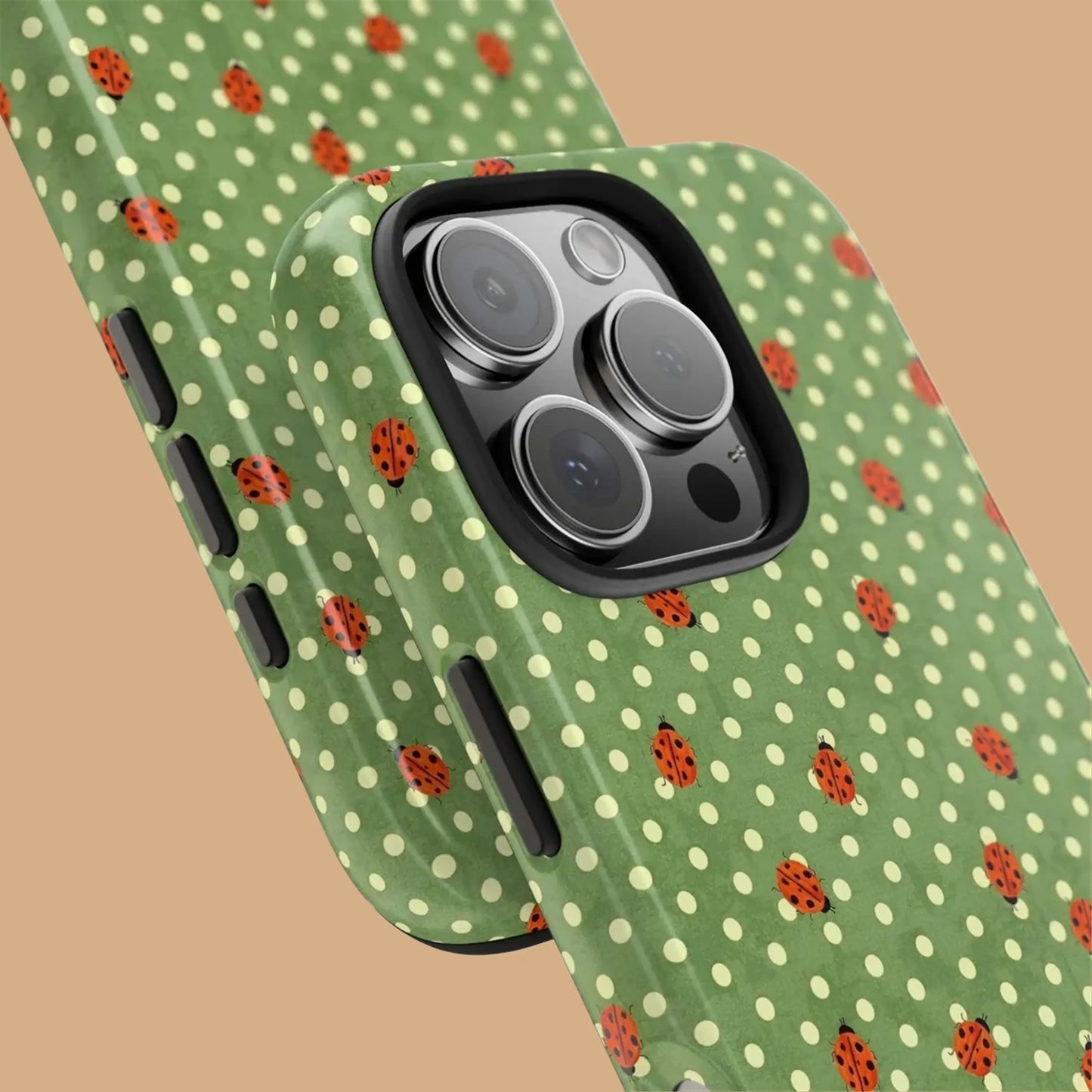 LADYBUG POLKA DOT GREEN PHONE CASE mimocase