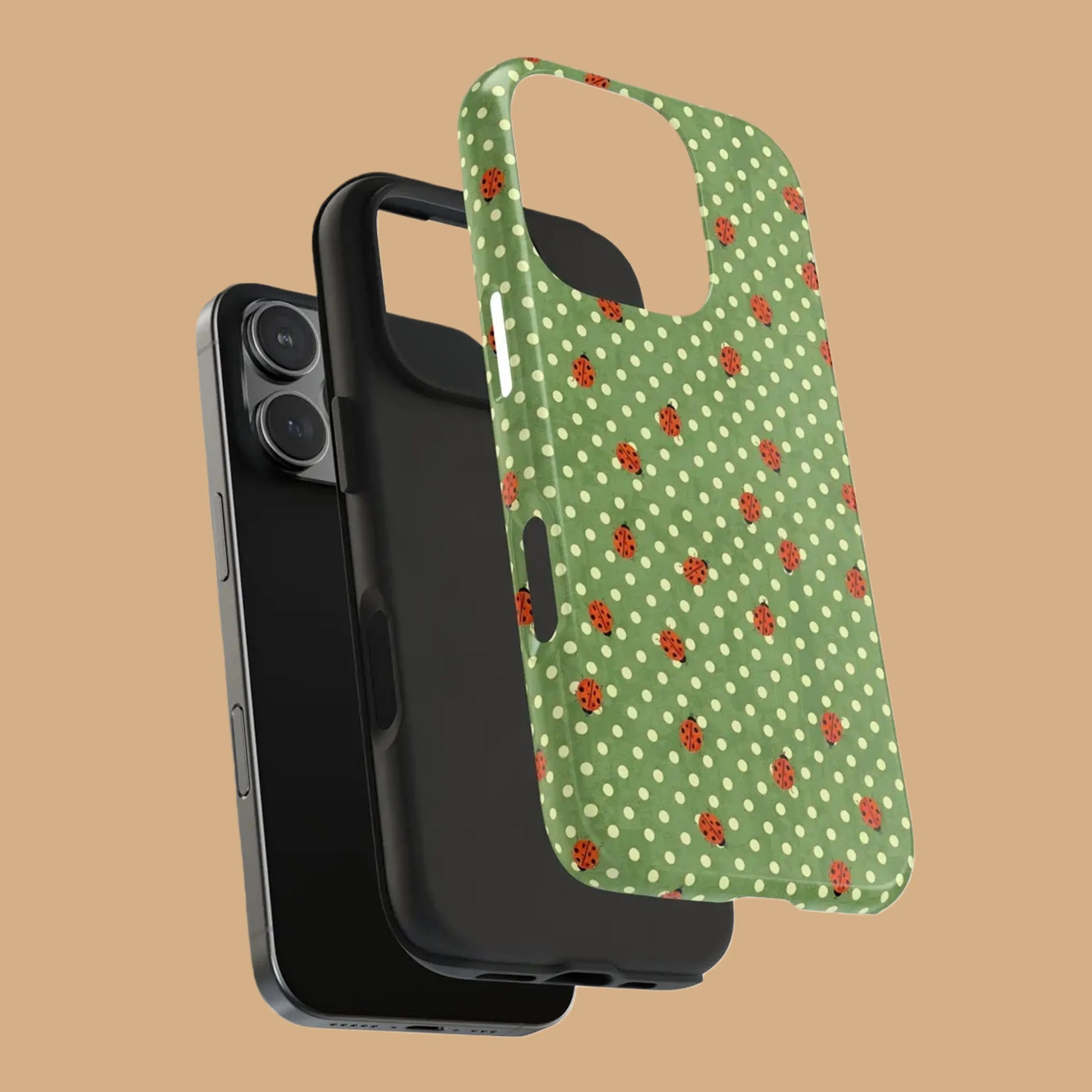 LADYBUG POLKA DOT GREEN PHONE CASE mimocase