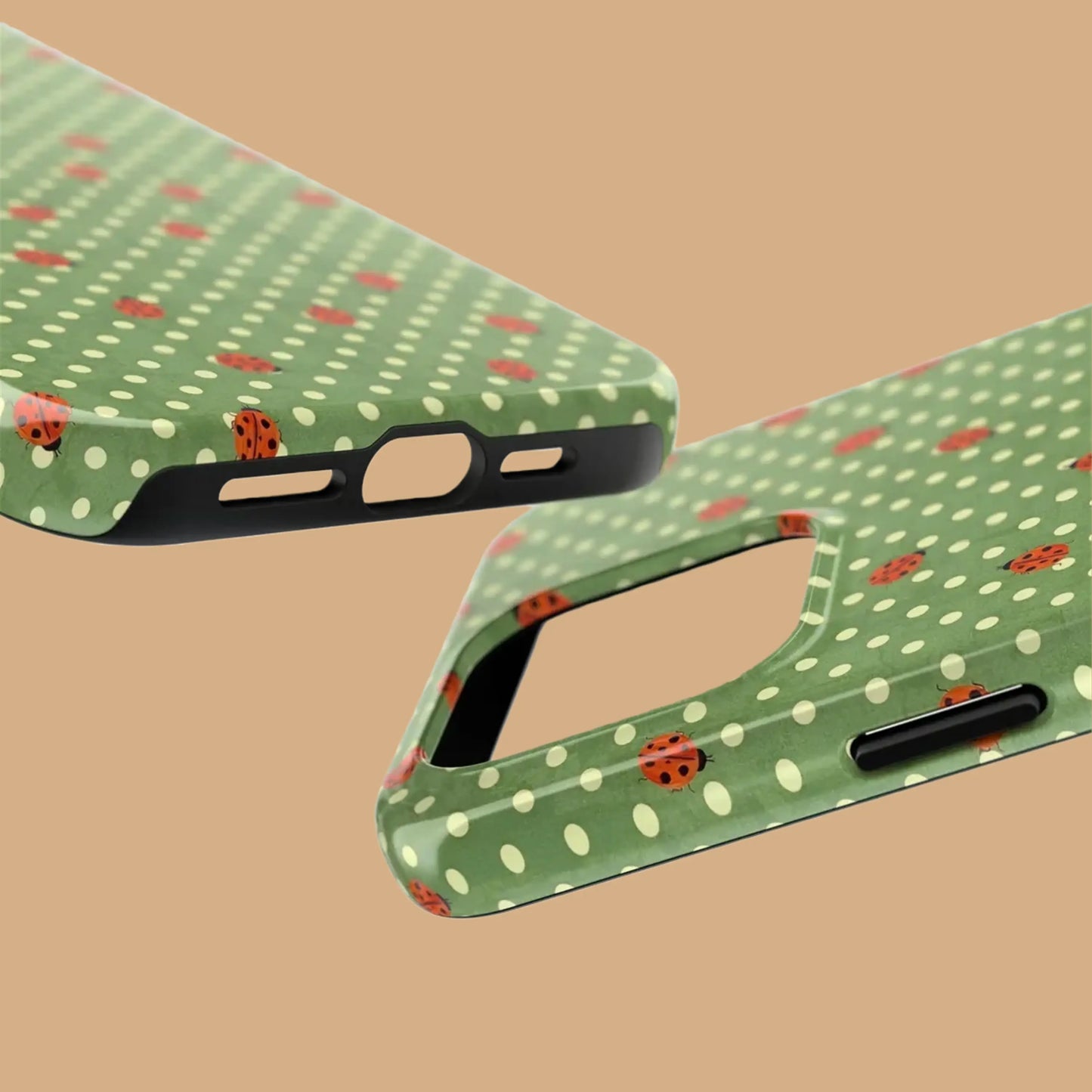 LADYBUG POLKA DOT GREEN PHONE CASE mimocase