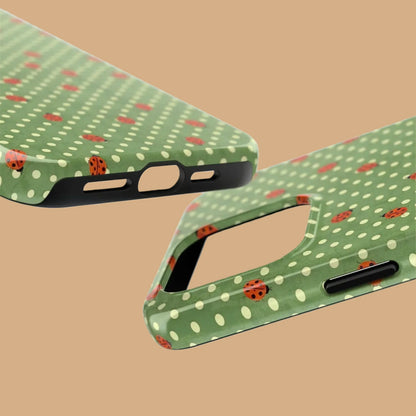 LADYBUG POLKA DOT GREEN PHONE CASE mimocase